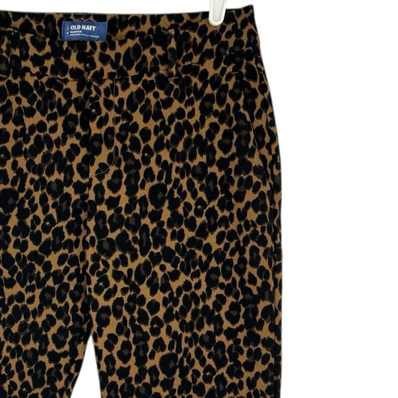 Old Navy Women's Harper High Rise Leopard Print Cropped Pants Sz 8 Regular NWOT - Picture 5 of 12